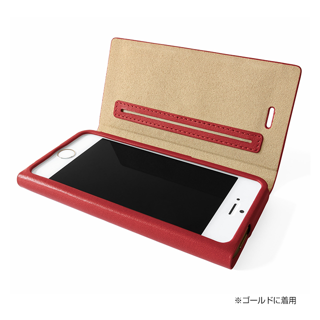 【iPhone5s/5 ケース】One-Sheet Leather Case レッドサブ画像