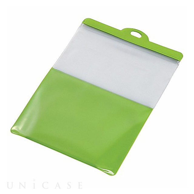 【スマホポーチ】ELECOOK タブレット用自立する防滴ケース 10インチ (グリーン)