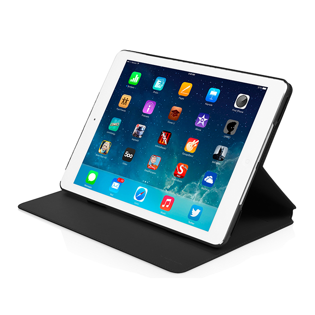 【iPad Air(第1世代) ケース】横開き型ケース フリップジャケット ブラックサブ画像