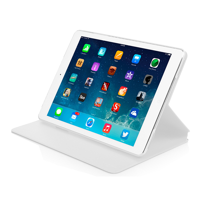【iPad Air(第1世代) ケース】横開き型ケース フリップジャケット ホワイトサブ画像