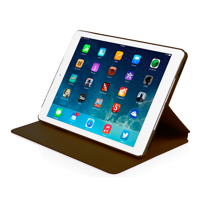 【iPad Air(第1世代) ケース】横開き型ケース フリップジャケット ブラウンサブ画像