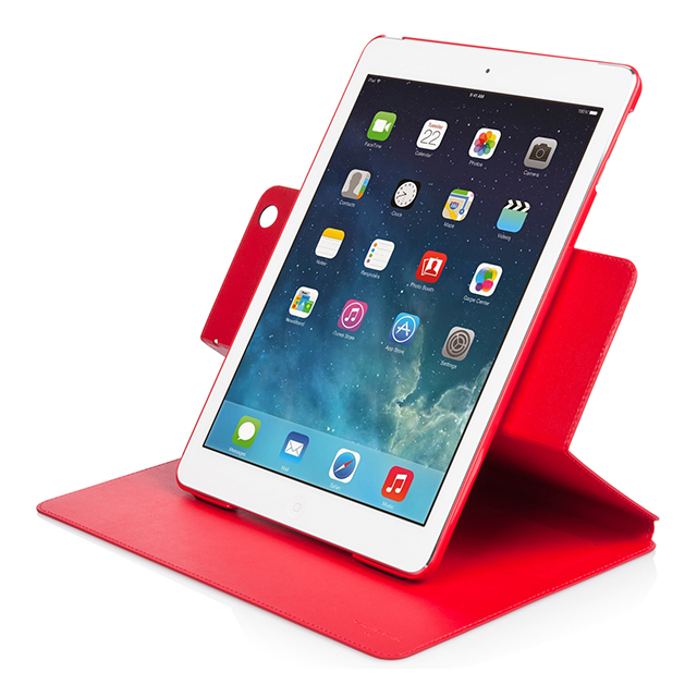 【iPad Air(第1世代) ケース】横開き型ケース フリップジャケット レッドサブ画像