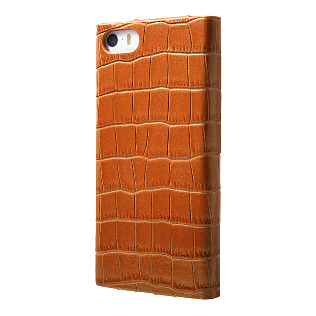【iPhone5s/5 ケース】Crocodile type Leather Case タンサブ画像