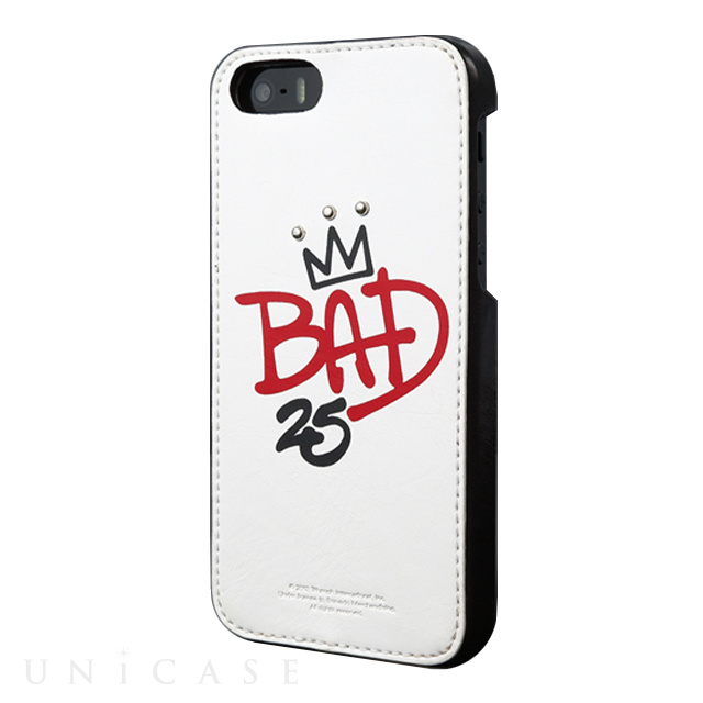【iPhoneSE(第1世代)/5s/5 ケース】Michael Jackson BAD 25th Graffiti Bar (ホワイト)
