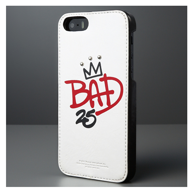 【iPhoneSE(第1世代)/5s/5 ケース】Michael Jackson BAD 25th Graffiti Bar (ホワイト)サブ画像