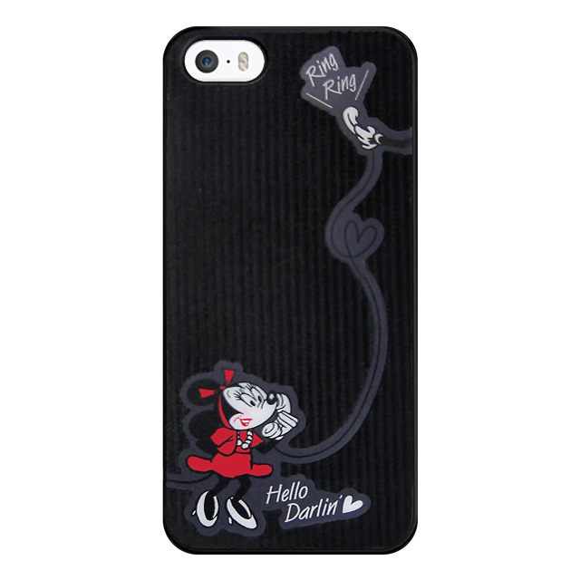 【限定】桃プロデュース【iPhone5s/5 ケース】Disney ミニーマウス(コーデュロイ) for iPhone5s/5サブ画像