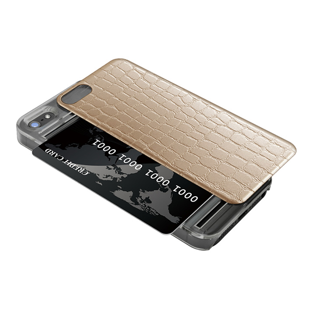 【iPhoneSE(第1世代)/5s/5 ケース】IC-COVER Leather (レザー調ゴールド)goods_nameサブ画像