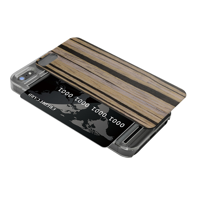 【iPhoneSE(第1世代)/5s/5 ケース】IC-COVER Wood (木目調ゴールデンケーン)goods_nameサブ画像