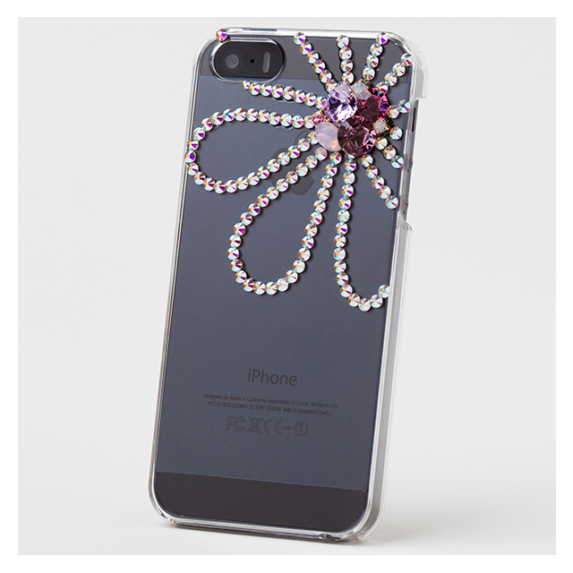 【iPhoneSE(第1世代)/5s/5 ケース】Bijou Flower ～Point～ Pinkサブ画像