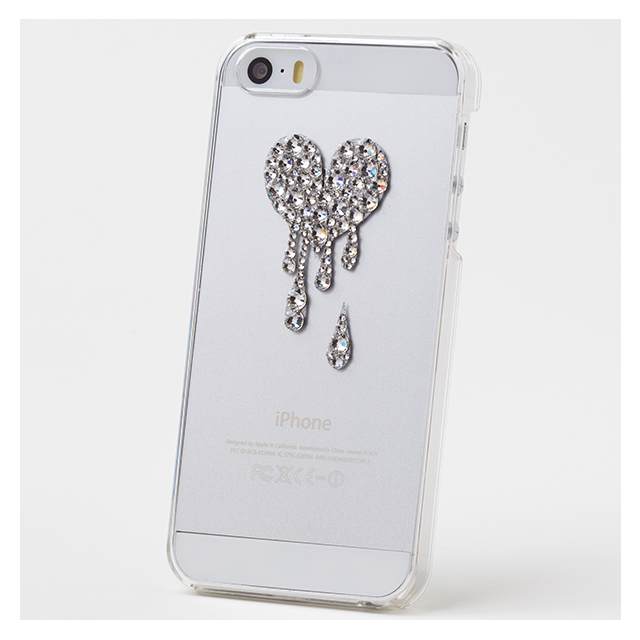 【iPhoneSE(第1世代)/5s/5 ケース】Bijou Melt Heart ～Point～ Crystalサブ画像