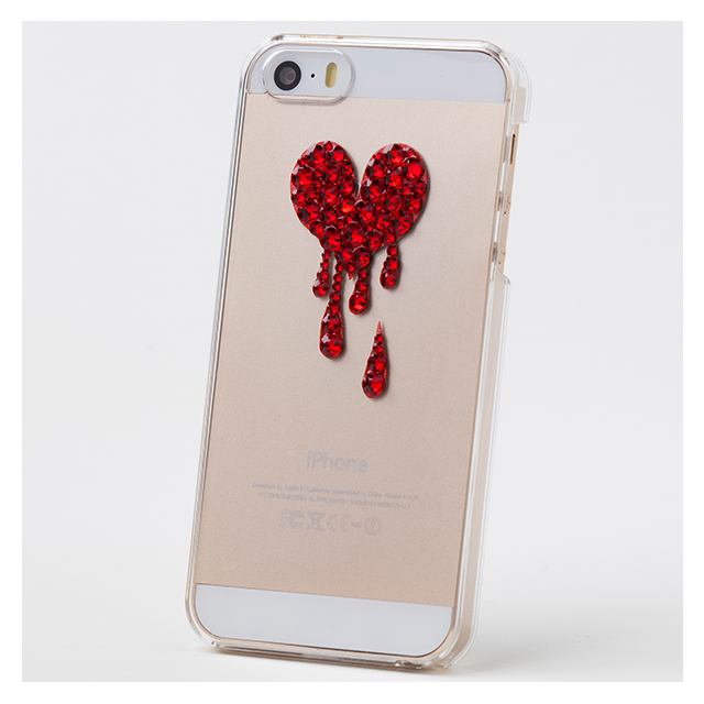 【iPhoneSE(第1世代)/5s/5 ケース】Bijou Melt Heart ～Point～ Redサブ画像