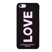 【iPhone5s/5 ケース】KATHARINE HAMNETT LONDON Fabric Cover Set (Black)