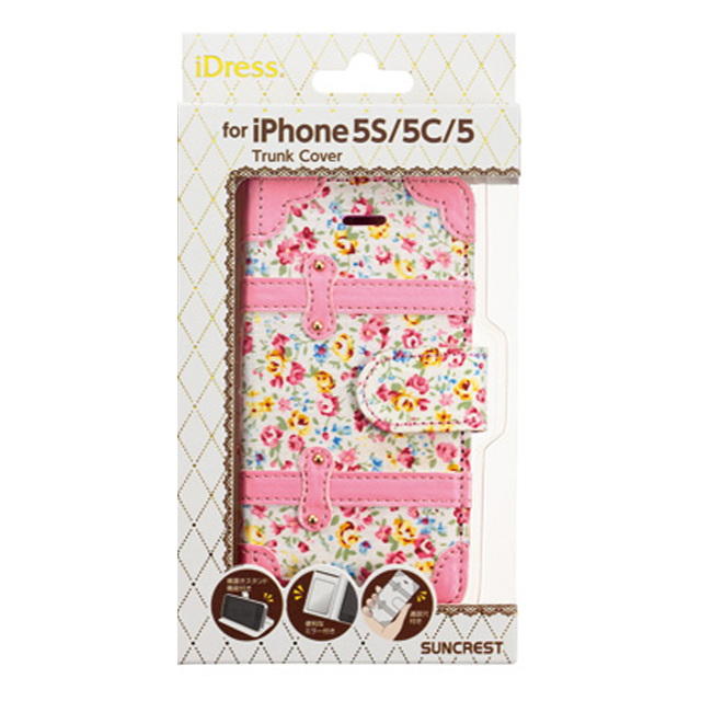 【iPhone5s/5c/5 ケース】花柄トランクカバー ピンクgoods_nameサブ画像