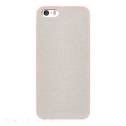 【iPhone5s/5 ケース】OZAKI O!coat Canvas Slim Light Pink