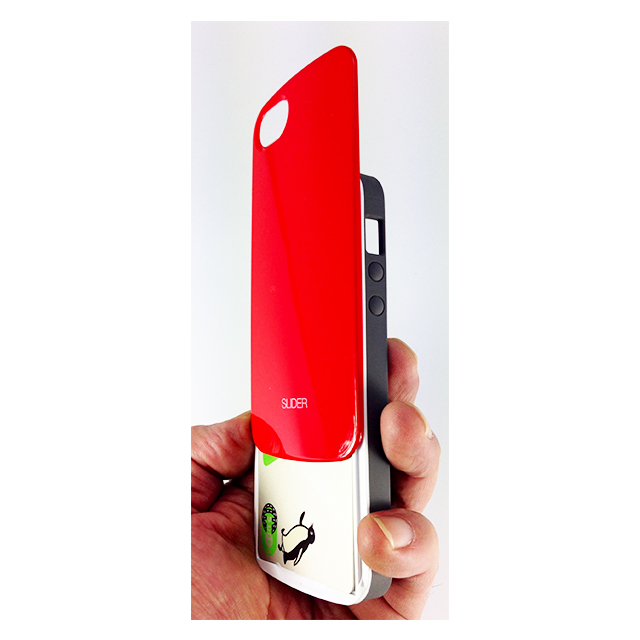 【iPhoneSE(第1世代)/5s/5 ケース】SLIDER (Red)サブ画像