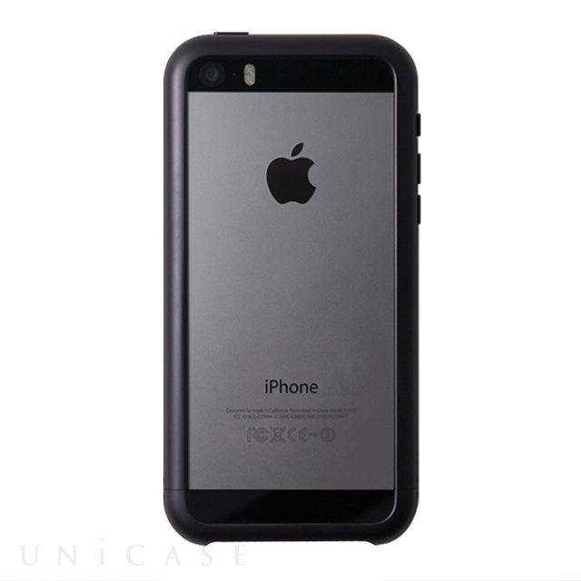 【iPhoneSE(第1世代)/5s/5 ケース】Duralumin Curvacious Bumper (Black)