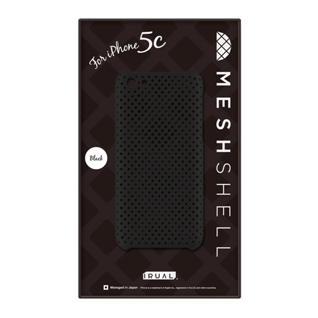 【iPhone5c ケース】MESH SHELL CASE MAT BLACKサブ画像