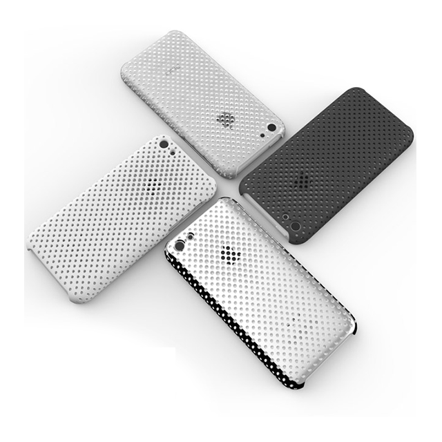 【iPhone5c ケース】MESH SHELL CASE MAT WHITEサブ画像