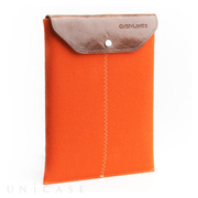 iPad sleeve orange felt