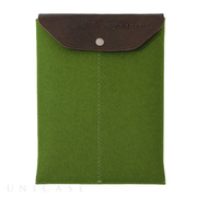 iPad sleeve green felt