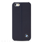 【iPhone5s/5 ケース】BMW Genuine Leather Hard Case (Dark Blue)