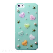 【iPhone5s/5 ケース】candy heart ミントス...