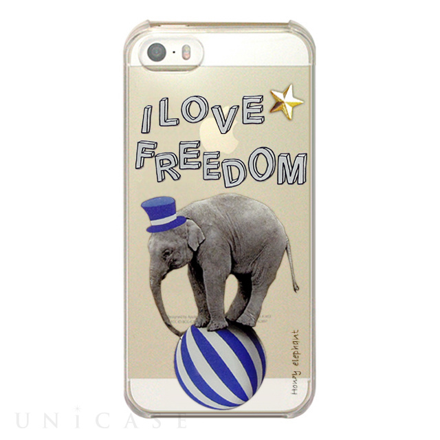 【限定】【iPhone5s/5 ケース】Animal pop case ELEPHANT スタッズ