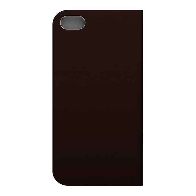 【iPhoneSE(第1世代)/5s/5 ケース】D5 Calf Skin Leather Diary (ダークブラウン)サブ画像