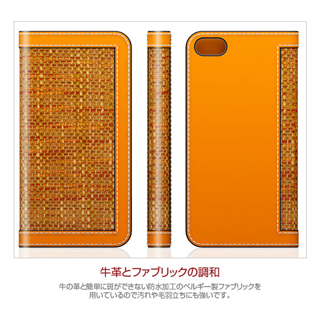 【iPhoneSE(第1世代)/5s/5 ケース】D5 Edition Calf Skin Leather Diary (レッド)goods_nameサブ画像