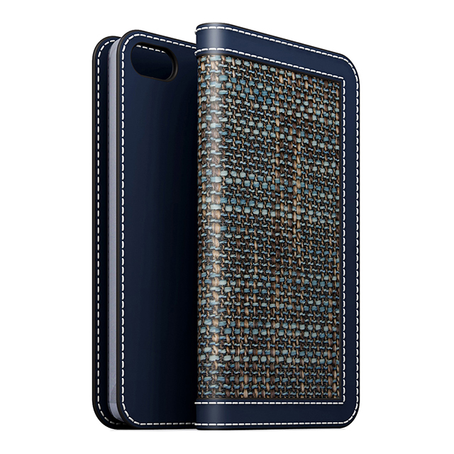 【iPhoneSE(第1世代)/5s/5 ケース】D5 Edition Calf Skin Leather Diary (ネイビー)サブ画像