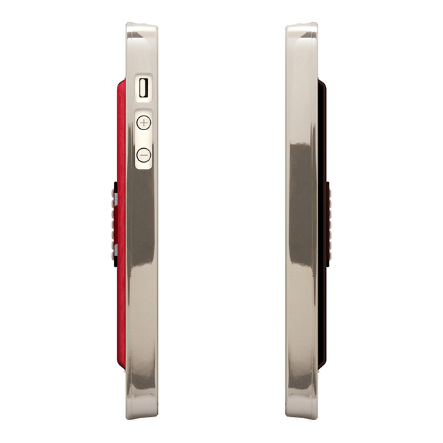 【iPhoneSE(第1世代)/5s/5 ケース】D6 Italian Minerva Box Leather Card Pocket Bar (レッド)サブ画像