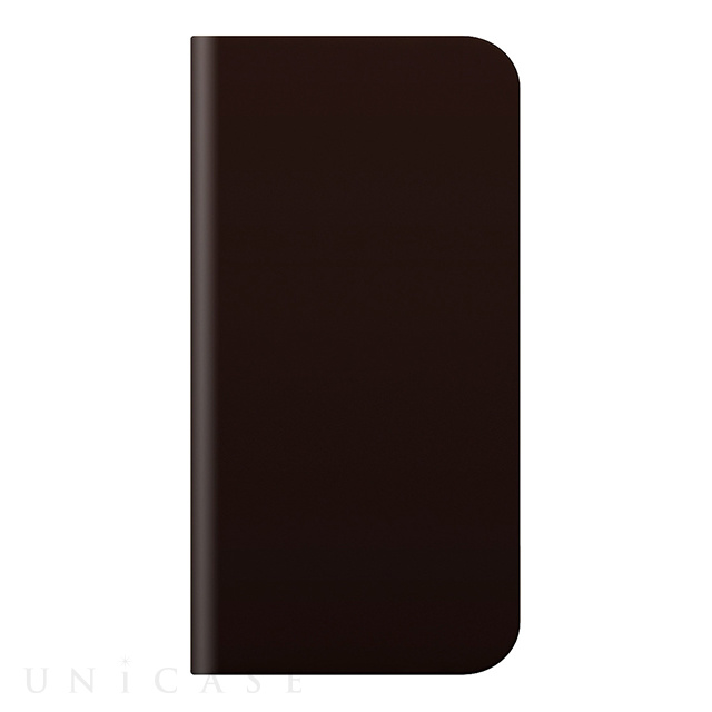 【iPhone5c ケース】D5 Calf Skin Leather Diary (ダークブラウン)