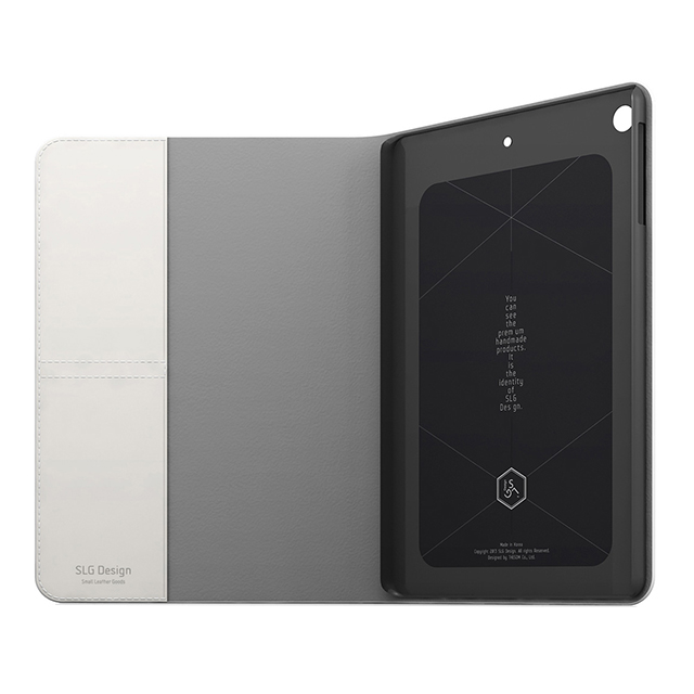 【iPad(9.7inch)(第5世代/第6世代)/iPad Air(第1世代) ケース】D5 Calf Skin Leather Diary (ホワイト)goods_nameサブ画像