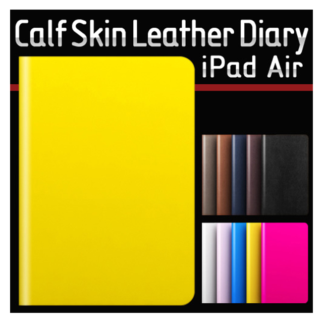 【iPad(9.7inch)(第5世代/第6世代)/iPad Air(第1世代) ケース】D5 Calf Skin Leather Diary (ホワイト)goods_nameサブ画像