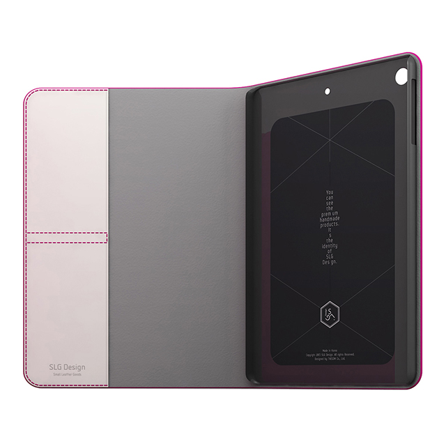 【iPad(9.7inch)(第5世代/第6世代)/iPad Air(第1世代) ケース】D5 Calf Skin Leather Diary (ピンク)goods_nameサブ画像