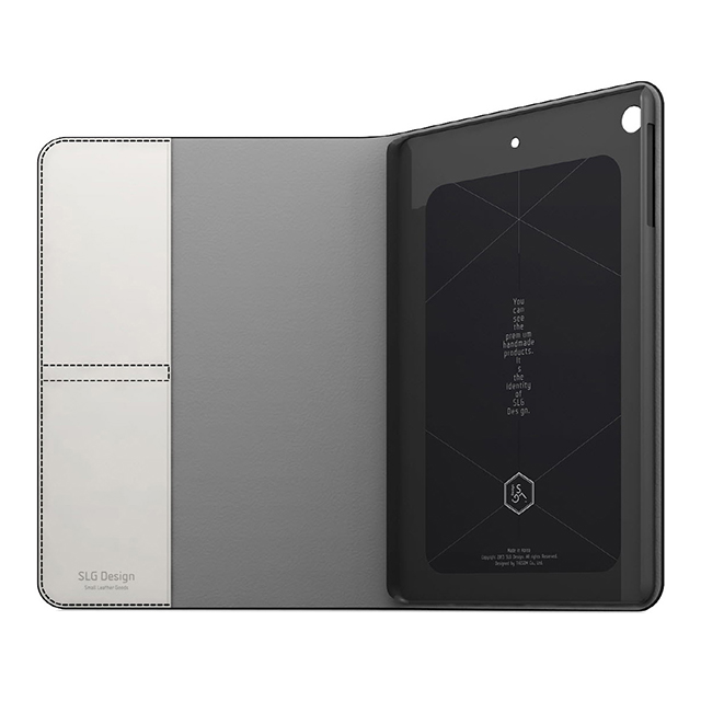 【iPad(9.7inch)(第5世代/第6世代)/iPad Air(第1世代) ケース】D5 Calf Skin Leather Diary (ブラック)goods_nameサブ画像