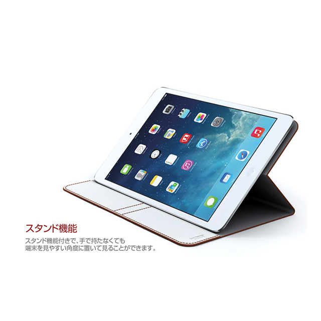 【iPad mini3/2/1 ケース】D5 Calf Skin Leather Diary (スカイブルー)サブ画像