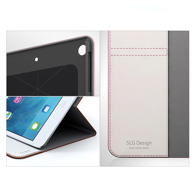 【iPad mini3/2/1 ケース】D5 Calf Skin Leather Diary (ピンク)サブ画像