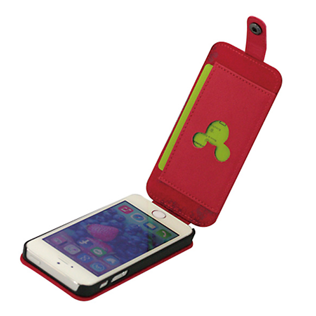 Iphonese 第1世代 5s 5 ケース Disney フラップケース 縦型レッド 藤本電業 Iphoneケースは Unicase