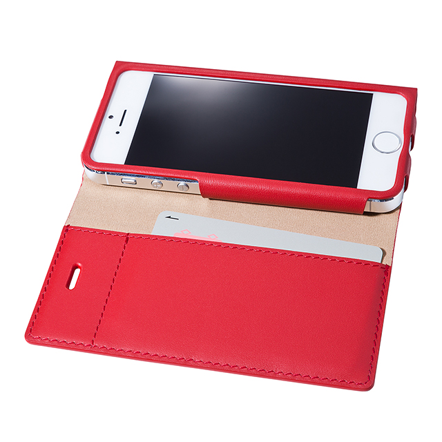 【iPhone5s/5 ケース】One Sheet Leather Case (レッド)サブ画像