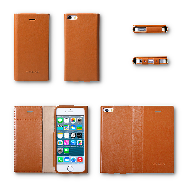 【iPhone5s/5 ケース】One Sheet Leather Case (タン)サブ画像