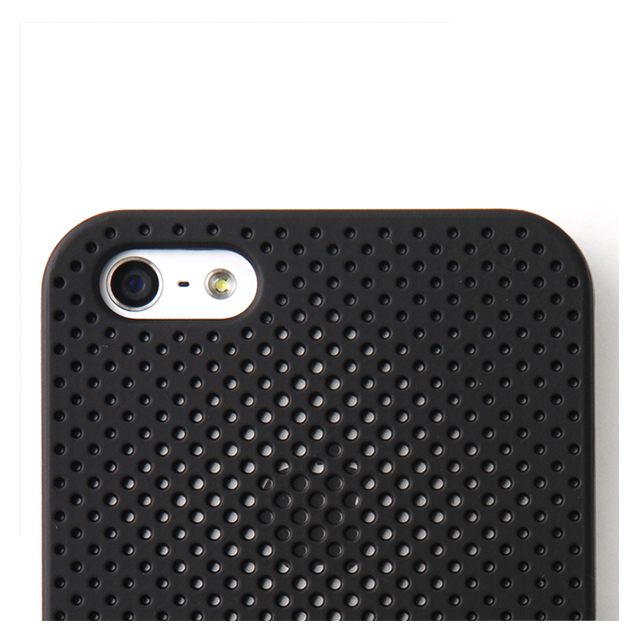 【iPhone5s/5 ケース】MESH SHELL CASE for iPhone 5s MAT BLACKサブ画像