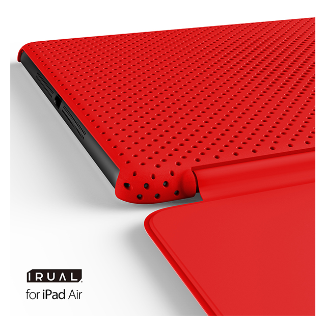 【iPad Air(第1世代) ケース】MESH SHELL CASE MAT REDサブ画像