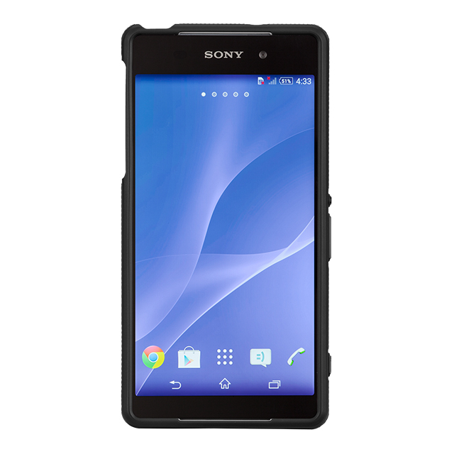 【XPERIA Z2 ケース】Hybrid Tough Case Black/Blackサブ画像