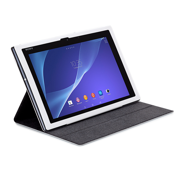 【XPERIA Z2 Tablet ケース】Slim Folio Case Whiteサブ画像