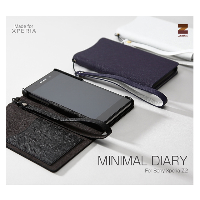 【XPERIA Z2 ケース】Prestige Minimal Diary (パープル)サブ画像