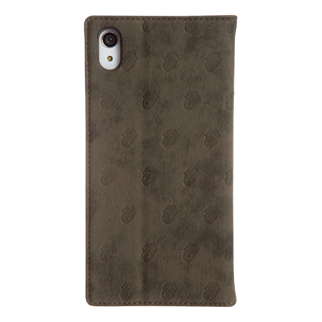 【XPERIA Z2 ケース】Rolling Stones All Over Tongue Cloud Diary カーキgoods_nameサブ画像