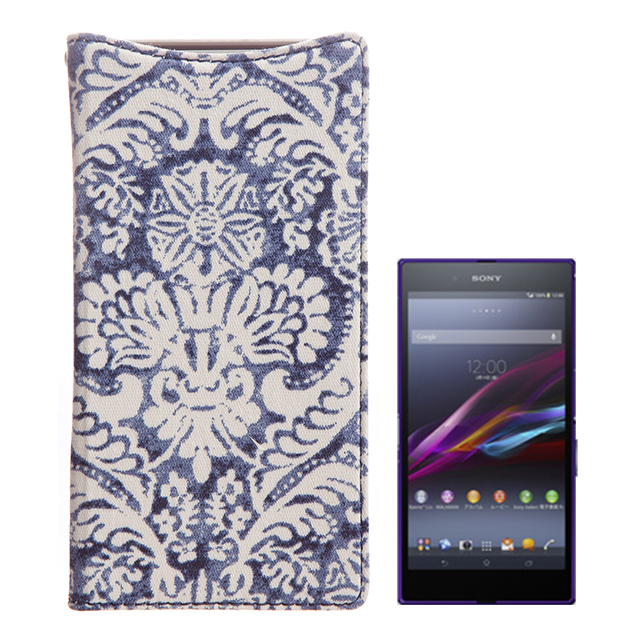 【XPERIA Z2 ケース】Denim Paisley Diaryサブ画像