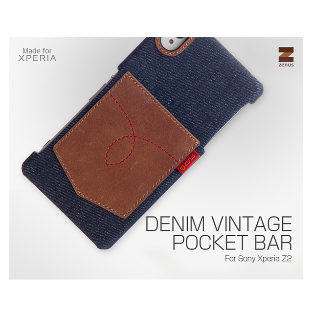 【XPERIA Z2 ケース】Denim Vintage Pocket Bargoods_nameサブ画像