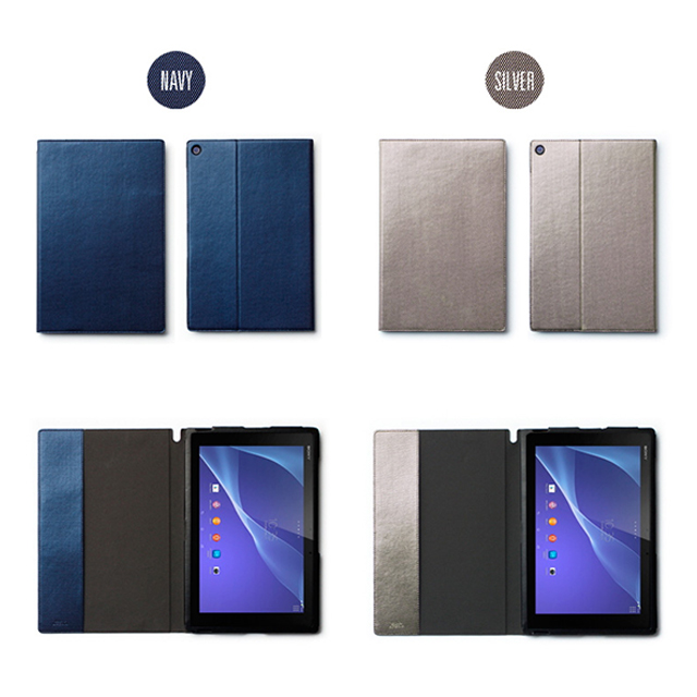 【XPERIA Z2 Tablet ケース】Masstige Metallic Diary ネイビーサブ画像